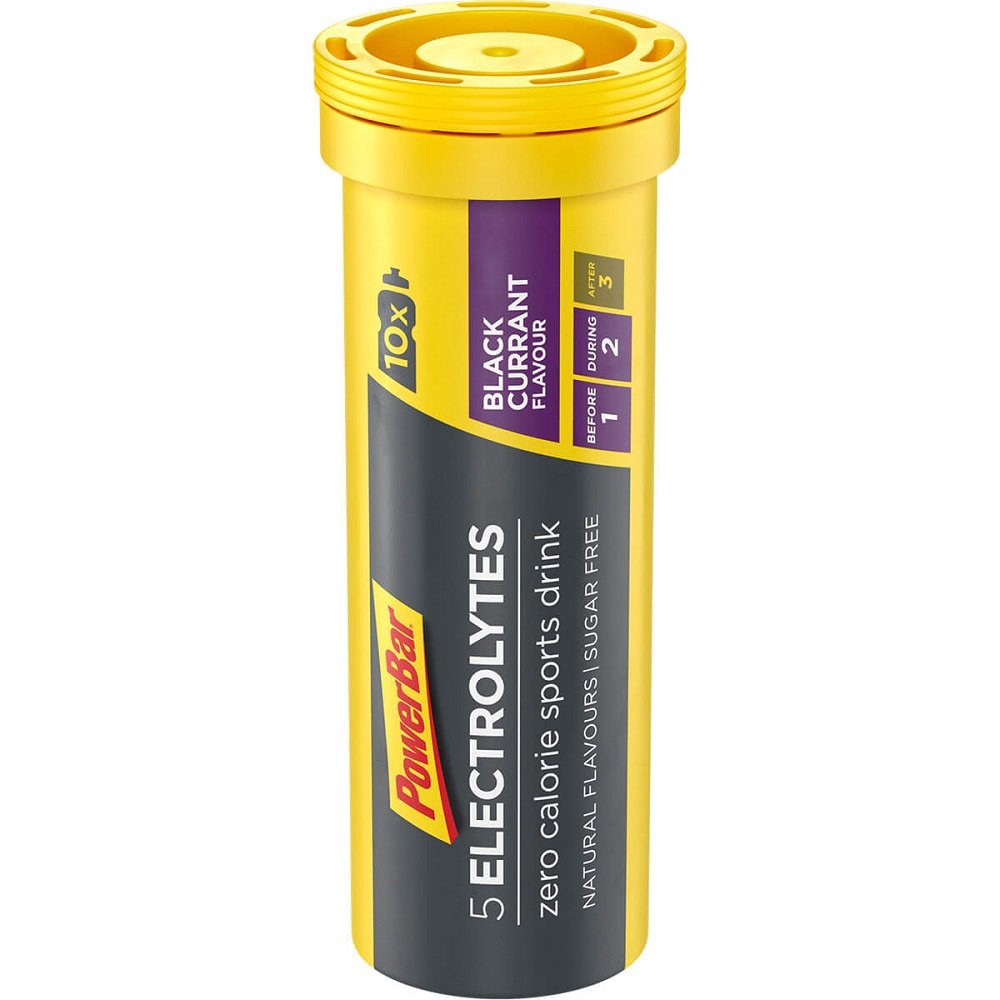 POWERBAR 5 Electrolytes Tabs - Zero Calorie Sports Drink Black Curran