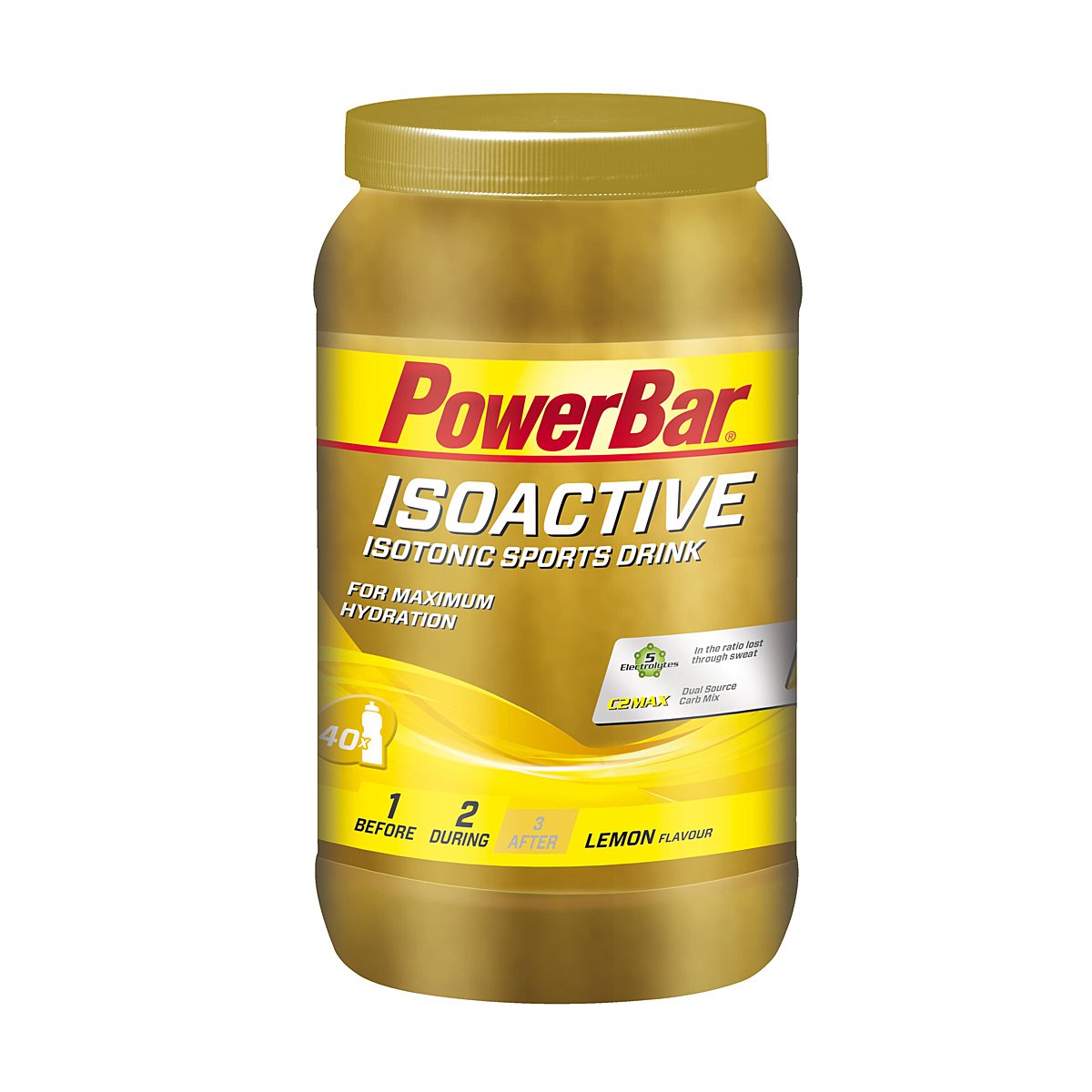 Powerbar Isoactive - Isotonic Sports Drink - Lemon 1320g Dose, 20,95