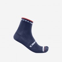 Castelli Rosso Corsa Pro 9 Sock blau