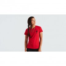 Specialized Womens S-Logo Short Sleeve T-Shirt flo red