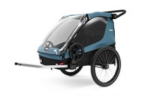 Thule Courier Aegean Blue + Dog Trailer Kit