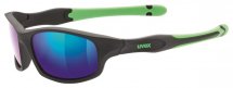 uvex sportstyle 507 black mat green /mirror green