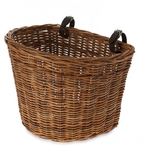 BASIL Vorderrrad-Korb Darcy L, Rattan natur 42x20x26cm