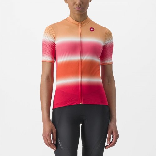 CASTELLI Dolce Jersey Women soft orange/hibiscus XL