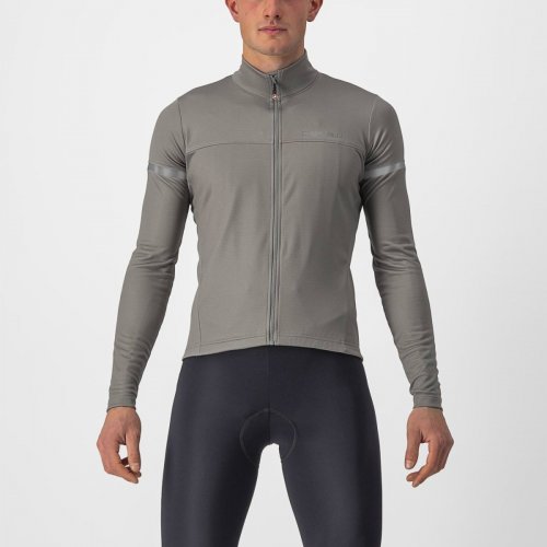 CASTELLI Fondo 2 Jersey FZ nickel gray/blue reflex 3XL