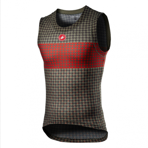 CASTELLI Pro Mesh Sleeveless Men grn/rot XXL