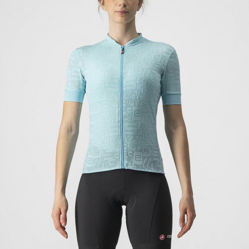 CASTELLI Promessa Jacquard Woman Jersey trkis XS