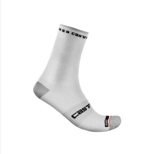 CASTELLI Rosso Corsa Pro 15 Socken weiss S/M