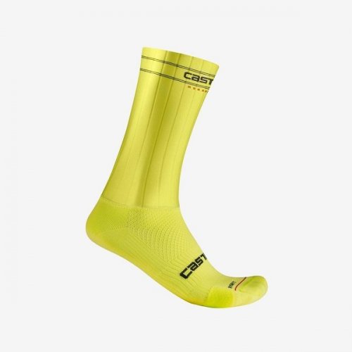 Castelli Fast Feet 3 Sock gelb XXL