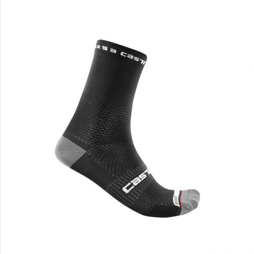 Castelli Rosso Corsa Pro 15 Socken schwarz S/M
