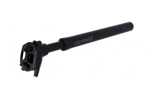 ERGOTEC Federsattelstütze Ergotec SP-10.0 Ø31,6, 350mm,15mm, schwarz, Alu