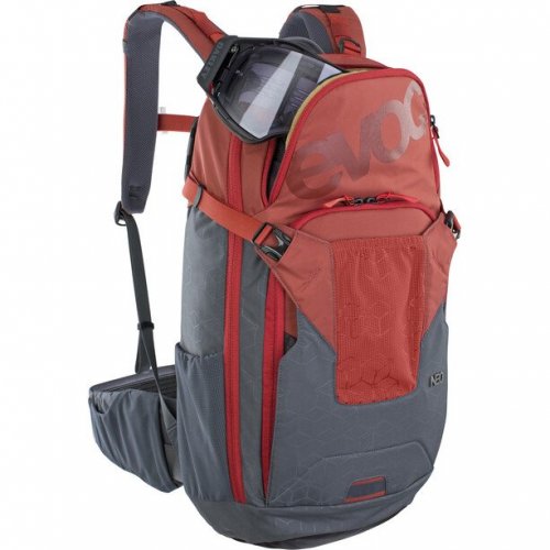 EVOC FR Neo, 16L, chili red - carbon grey, S/M