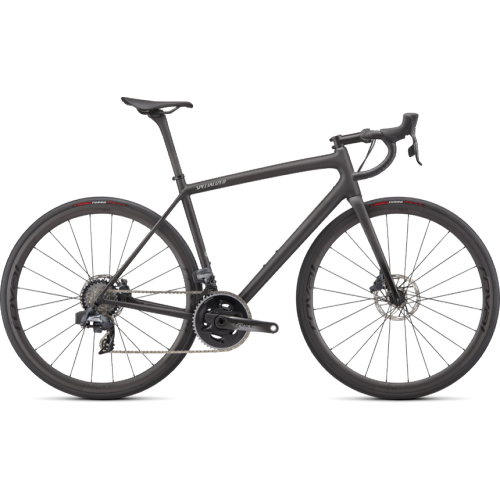 Specialized Aethos Pro - SRAM Force eTap AXS carbon/flake silver/gloss black fork fade