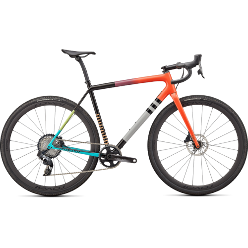 Specialized Crux Pro gloss coral lilac fade/carbon/limestone/papaya/grey/black