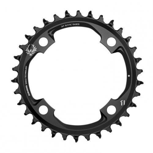 SRAM Kettenblatt SRAM X-Sync Eagle 12-f.34-Z., schwarz,Alu,104mm