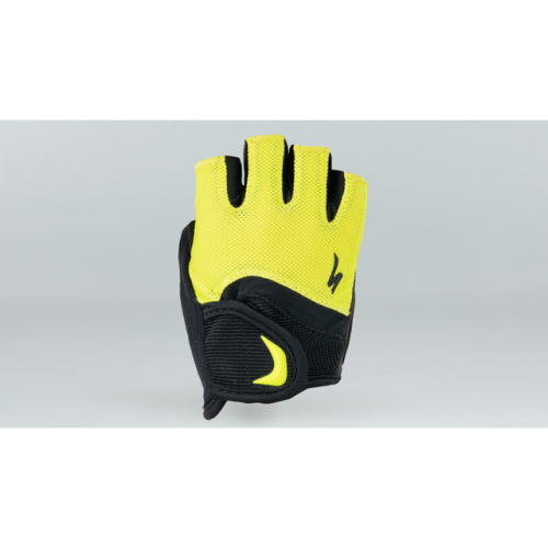 Specialized Kids Body Geometry Short Finger Gloves hyper green M