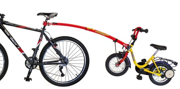 Tandemstange Trail-Gator für Kinderrad rot