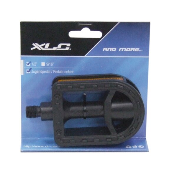 XLC Kinder-/Jugendpedal PD-C15 schwarz, 9/16",Reflektor