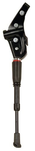 Hinterbauständer 20-28", Alu schwarz, verstellbare Halterung