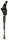 Hinterbauständer 20-28", Alu schwarz, verstellbare Halterung