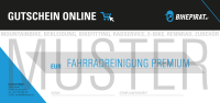 Gutschein "Fahrradreinigung Premium" zum Drucken