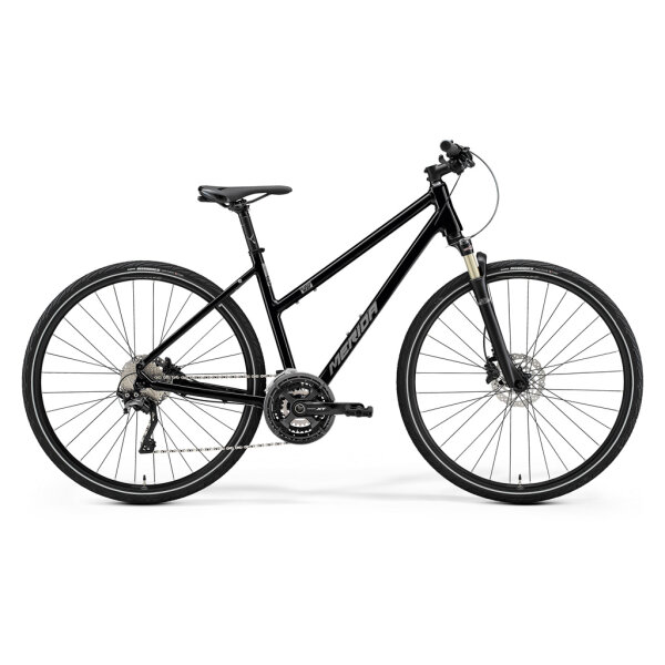 Merida Crossway XT-Ed. glänzend schwarz (mat silber) Lady
