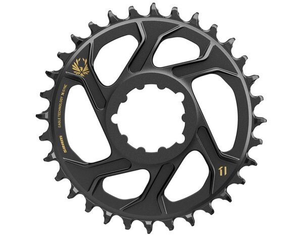SRAM Kettenblatt SRAM X-Sync2 Eagle 12f, 32 Z.,schwarz,CFAlu,offset 6mm, DM