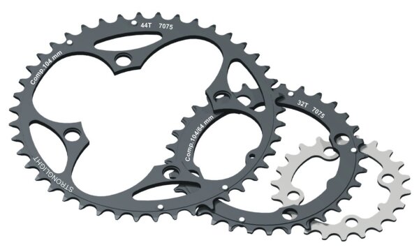 Stronglight Kettenblatt MTB innen 38 Zähne, 10 fach, schwarz