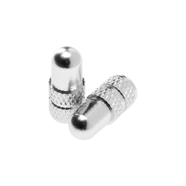 Deity Presta Ventil Kappen silber
