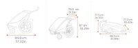 Thule Chariot Cross 2 Double Dark Slate