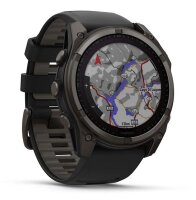 Garmin Fenix 8 - 51 mm, Solar Sapphire graphit/titan carbongrau