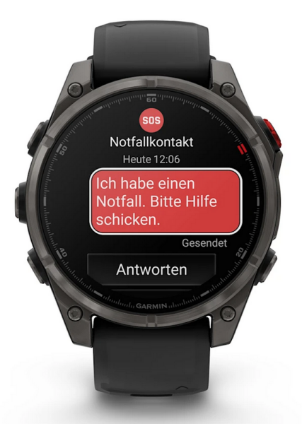 Garmin Fenix 8 Pro - 47 mm, Amoled Sapphire schwarz/titan carbongrau